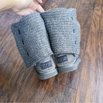 UGG  • Cardy II Boot grey ribbed knit sweater triple button fold over slouch Photo 8