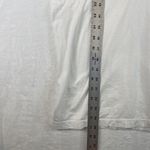 James Perse Women polo white short sleeve collar v-neck 100% cotton sz 2 Photo 2