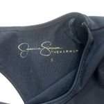 Jessica Simpson The Warm Up Athletic Shirt Size S Black Long Sleeve Open Back Photo 4