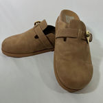 Dolce Vita Women's Clogs Mules Shoes Gold Buckle Slip On Boho Festival Tan Sz 7 Photo 0