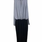 Elevenses Anthro  grey and black jumpsuit xs Photo 0