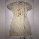 RUNAWAY THE LABEL Ditsy Yellow Lemon Polk-a-dot Cotton Mini Dress Sz Medium FLAW Photo 13