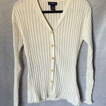 The Limited Vintage  Cream Cardigan Size L Ribbed Button Down Y2K Photo 0