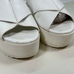 Vince Platform Sling Back Sandals Womens 7 White Photo 2