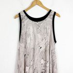 Enza Costa Tank Mini Dress Tie Dye Marble Size Small Lightweight Swing Boho Black Photo 10
