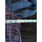 Wild Fable Plaid Long Sleeve Flannel Shirt Purple/Green Size Medium Button Up Photo 4