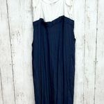 Shinestar  Jumpsuit Women Size M Sleeveless White & Blue Summer Casual Polyester Photo 2