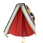 Christian Louboutin  Panettone Spiked Zip Around Wallet White Multicolor Photo 12