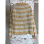 Madewell Baez Sweater Womens Small Striped Cotton Wool Blend Open Knit Pullover Photo 2