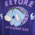 Disney Vintage 90s  Store Exclusive Eeyore One Gloomy Guy Purple Sweatshirt Photo 3