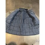 Reversible longline quilted jacket coat Size XL. Gray And Blue Photo 2