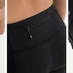 Lululemon  Cropped Legging 6 Run For Your Life Black & Gray Ruched Detail Photo 5