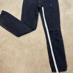 Abercrombie & Fitch Abercrombie Distress 90s Straight Ultra High Rise Women Black Jeans Size 24 /00L Photo 7