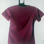 Carhartt Force Medical Scrub Top Shirt Burgundy Maroon Size XS 0-2 EUC Photo 5