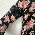 Shyanne Country Black Floral Long Bell Sleeve Off Shoulder Top S Photo 3