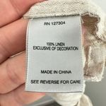 John Mark Embroidered Star Button Down Top Beige Red Navy Womens XL Patriotic Tan Photo 9