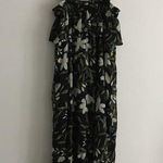 Bobeau Tropical Print Chiffon Midi Dress Photo 6
