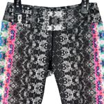 prAna  Small Roxanne Capris Leggings Stretch Abstract Hydrobloom Pull-On Multi Photo 1