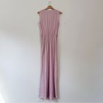 NEW Favorite Daughter Nita Sleeveless Satin Maxi Dress Pastel Lavender 6 Pink Photo 5