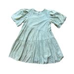 Moon River  Mini Bubble Sleeve Dress. Size M sage green Photo 4