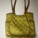 Longaberger homestead Floral Fabric double strap over the shoulder purse Green Photo 3