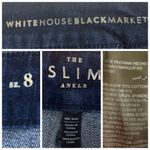 White House | Black Market Jeans Slim Cuffed Mid Rise Dark Wash Women’s Size 8 Photo 6