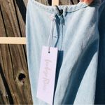 Indigo Rein NEW Light Wash Blue Denim Maxi Dress Size Medium Photo 11