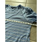 Veronica Beard Mason Baseball Tee Womens Large Blue White Stripe Preppy Luxury Photo 7