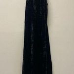 AQUA Womens High Neck Black Velvet High Low Dress Size XS Photo 0