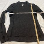 Lululemon Think Fast Long Sleeve Heathered Herringbone Rulu Pullover Size 6 Photo 9