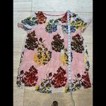 Maeve  ANTHROPOLOGIE Burnout Velvet Floral Semi Sheer Overlay Top‎ S Silk Blend Photo 3