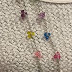 Colorful Beaded Necklace long style vintage piece Red Photo 2