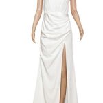 TINA HOLLY COUTURE TK151W Corset Long Mermaid Satin
Gown, Off White, AU10/US6 White Size 6 Photo 12