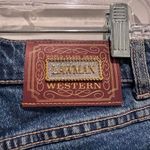 Vintage Lawman Slim Fit Bootcut Jeans Embroidered Stars NWT Deadstock Western Blue Size 0 Photo 4
