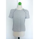 Nina Ricci jacket size 8 40 white black polka dot blazer Photo 1