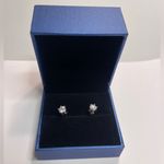 .5 Carat Moissanite Stud Earrings Sterling silver certificate appraised Photo 6