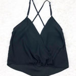 Nicki Minaj  Black Spaghetti Strap Flowy Crop Top Size XS Photo 0