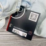 Boom Boom Jeans Nwt  denim light wash jacket cropped raw hem style medium unique Photo 1