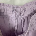 Old Navy  Dusky Lavender Purple Wide Leg Pull On Linen Blend Pants Sz.L NWT Photo 7