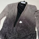 PatBo Ombre warp top metallic silver blouse XS Photo 4