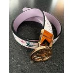 Steve Madden reversible lavender/flowers belt size XL Photo 5