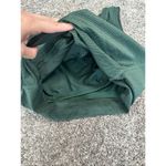 Aerie offline Ribbed Shine Twist Front Sports Bra stretch crop top green XL Photo 7