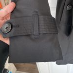 London Fog Black DOUBLE BREASTED HOODED TRENCH COAT WITH WAIST BELT Photo 6