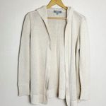 Marled Reunited Clothing Cream Marled Hooded Knit Open Sweater Size M EUC Photo 3