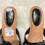 Life Stride  Kitten Heel Sandals Black Open Toe Size 10 Floral embellishments Photo 3