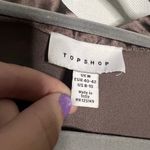 Topshop Purplish Grey Satin Lace Pajama Top Medium Photo 3