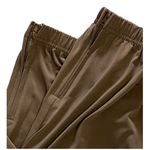 NWOT ~ LISA RINNA Dressy Brown Banded Bottom Knit Crop Jogger Pants ~ MEDIUM Photo 7