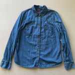 Merona Denim Western Button Up Shirt Photo 0