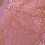 Vintage Y2k 2000s Younigue multifunkyional strapless pink floral sequins Top S Photo 5