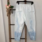 Nili Lotan Womens Tie Dye Joggers Elastic Waist Drawstring Pockets Large White Photo 4